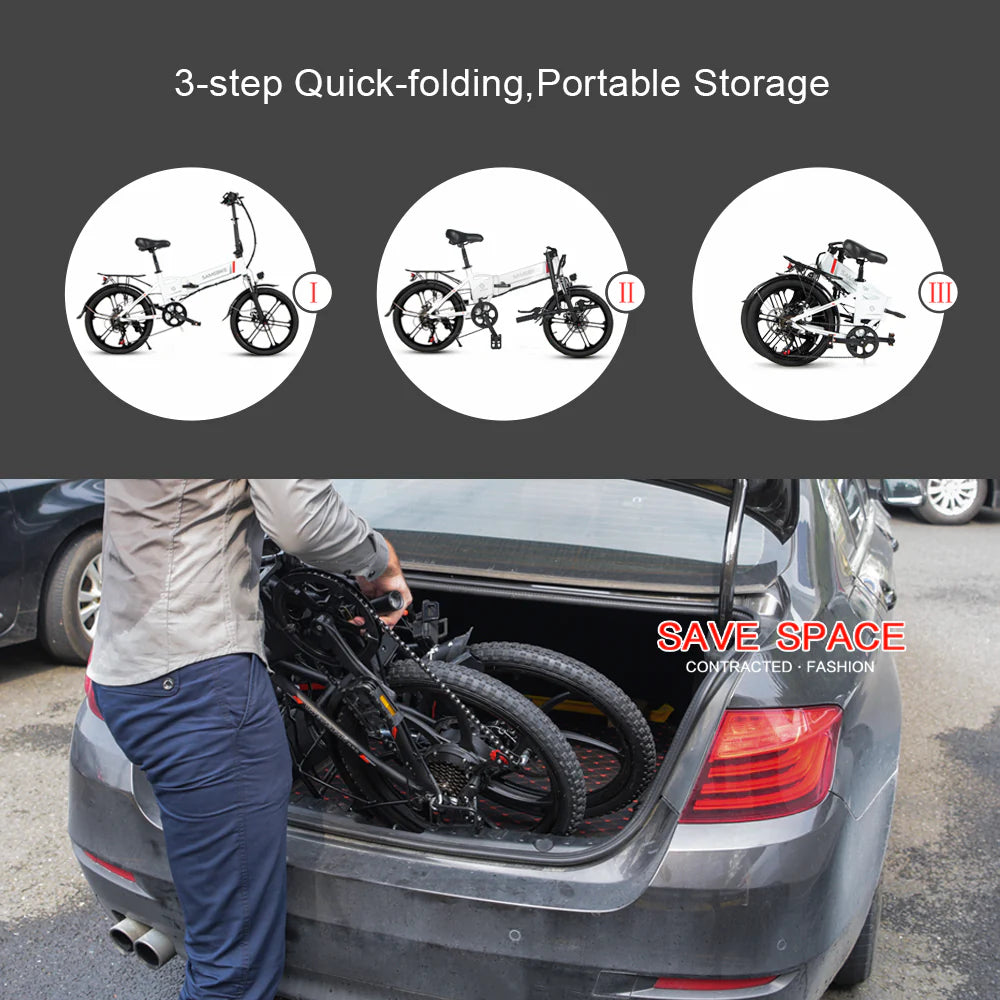 20LVXD30-II Folding Electric Mini Bike Unlock the City: Mini Electric Bike, Maximum Freedom