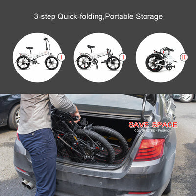 20LVXD30-II Folding Electric Mini Bike Unlock the City: Mini Electric Bike, Maximum Freedom