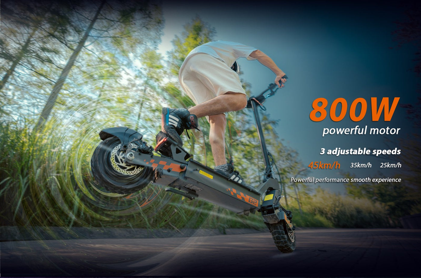 Motore brushless 800W — 3 modalità di velocità
