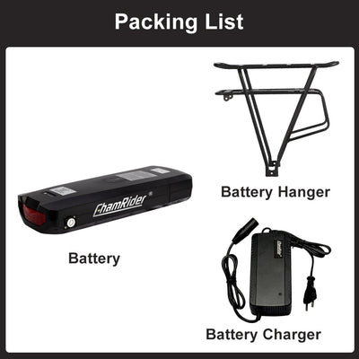 Batteria CHAMRIDER Originale 48V30Ah +Portapacchi posteriore