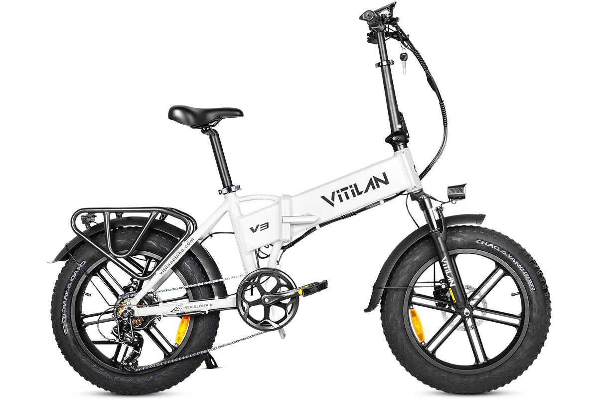 V3 2.0 Folding Fat Tires Adult All Terrain Electric Bike